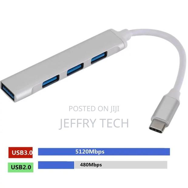 Hub 4ports USB Hub Type C Adjustable Adapter - thumbnail 2