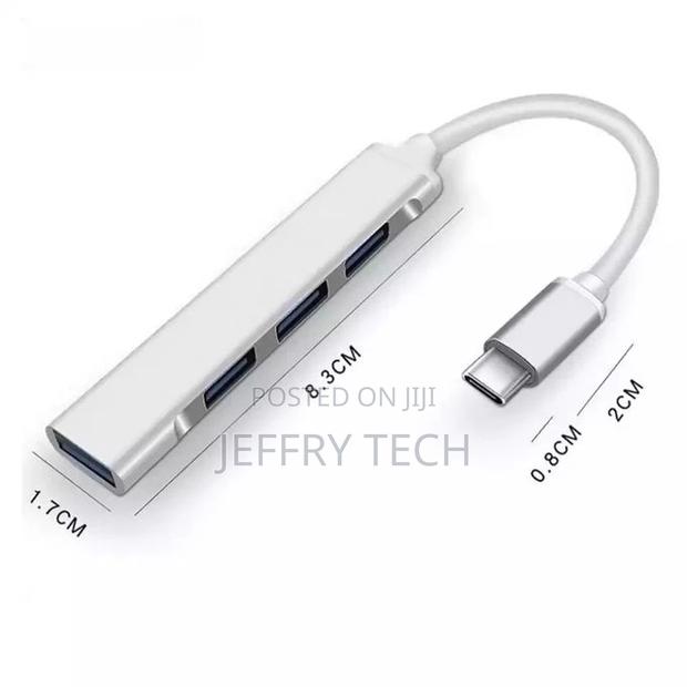 Hub 4ports USB Hub Type C Adjustable Adapter
