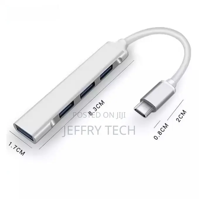Hub 4ports USB Hub Type C Adjustable Adapter