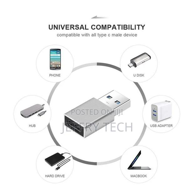 USB Adapter External to Type C Female OTG Connector Adapter - thumbnail 2