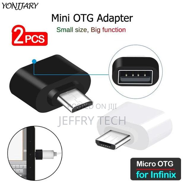 2pcs USB Micro OTG Adapter for Infinix Zero 4 Plus Hot 5 6 6 - thumbnail 2
