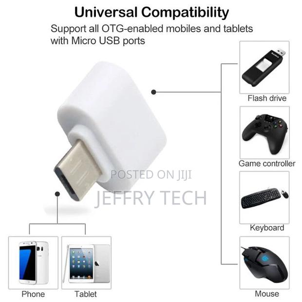 2pcs USB Micro OTG Adapter for Infinix Zero 4 Plus Hot 5 6 6 - thumbnail 3