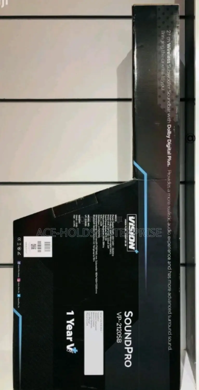 Vision Sound Bar V2120sb Sound Bar.