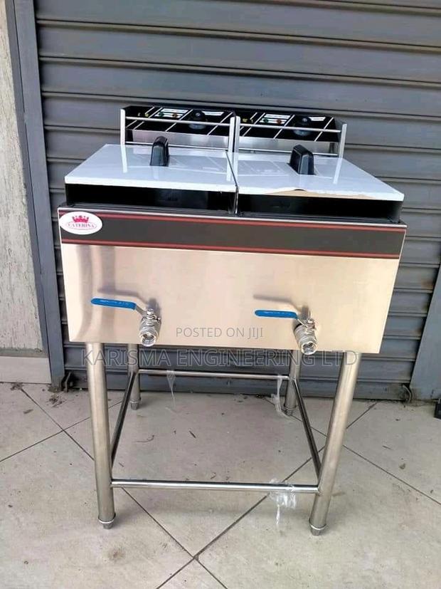 Imported Double Deep Fryer - main view