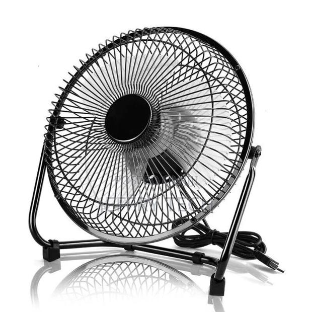 USB Powered Metal 8 Inch Portable USB Desk Fan With 2 Speeds