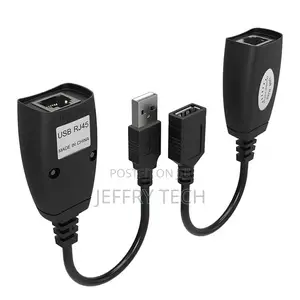 USB Extender Adapter 50m Single RJ45 Ethernet CAT5E 6 Up To