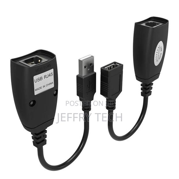 USB Extender Adapter 50m Single RJ45 Ethernet CAT5E 6 Up To - thumbnail 4