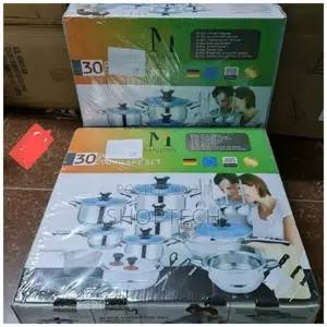 Marwa 30 Pieces Stainless Cookware Set