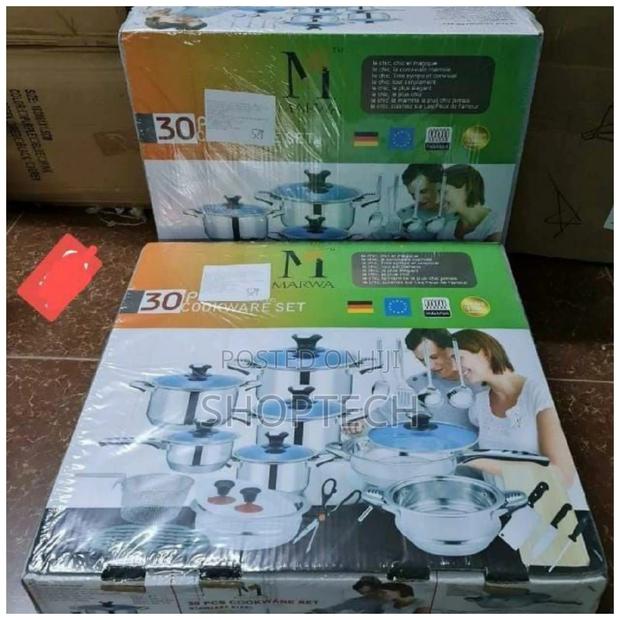 Marwa 30 Pieces Stainless Cookware Set - main view