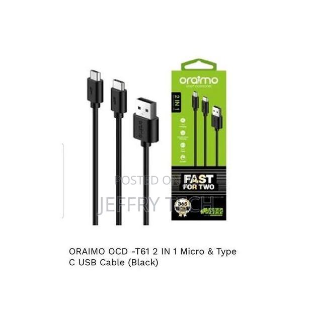 Oraimo 2in1 Type C Micro USB Charging Cable - main view
