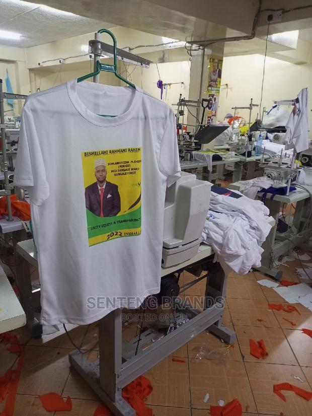 White Printed Election Campaign T-Shirts