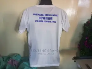 Printed Campign T-Shirts White