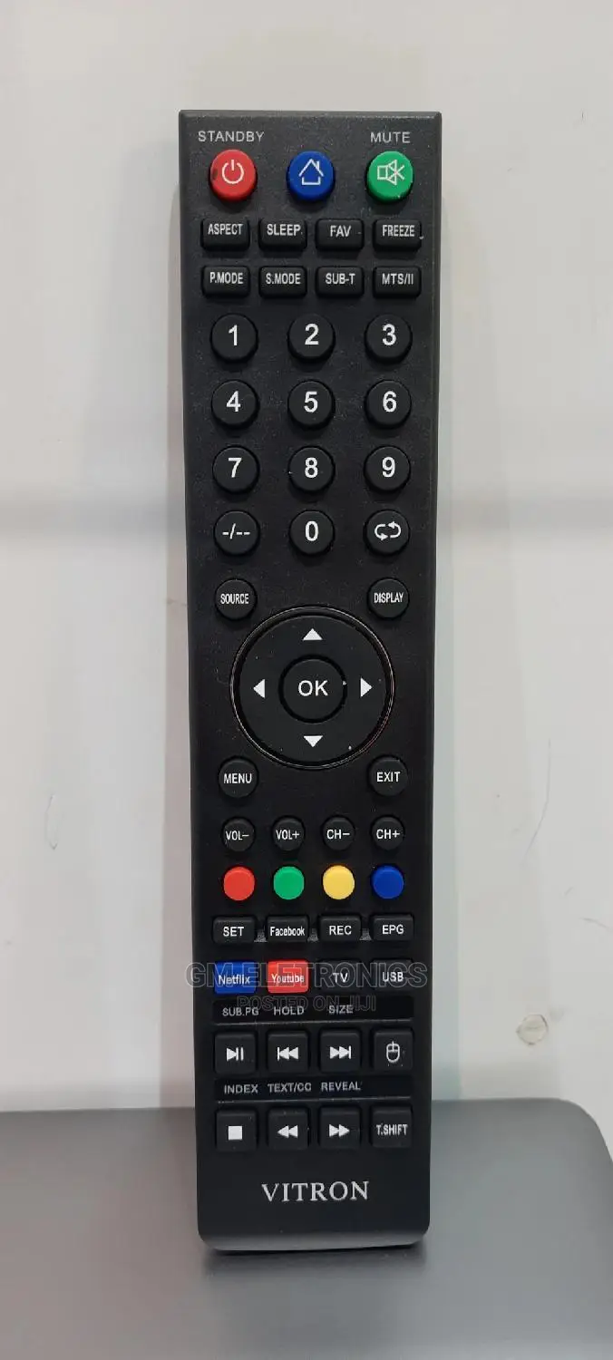 Smart Vitron Replacement Remote( Youtube, Nexflix, Facebook)