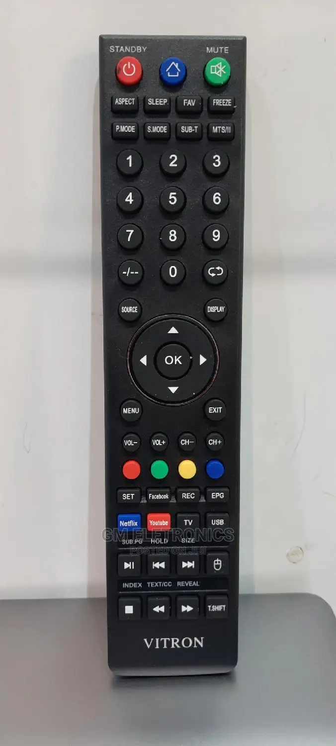 Smart Vitron Replacement Remote( Youtube, Nexflix, Facebook)