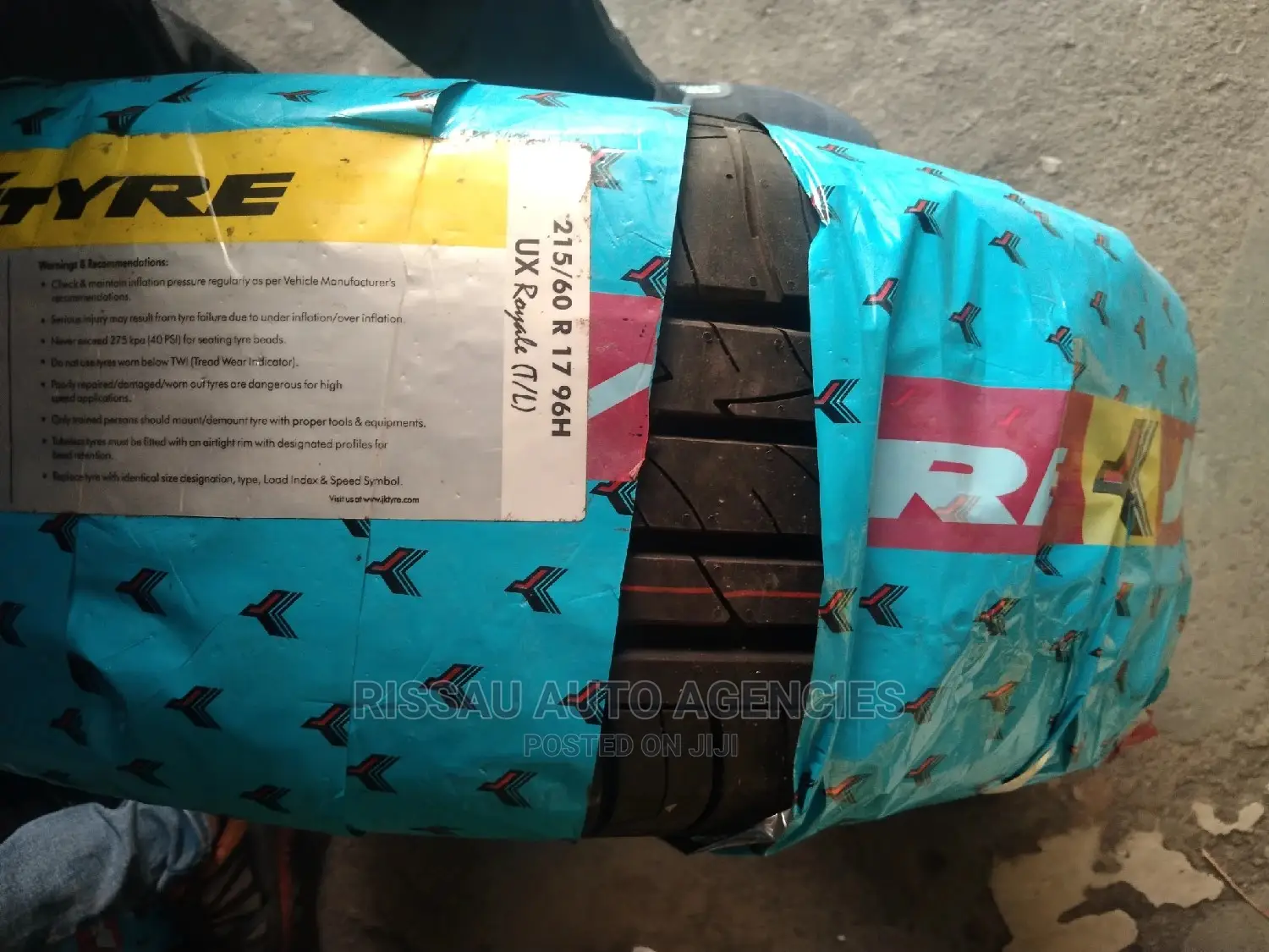 215/60 R 17 JK Tyres Made in India.
