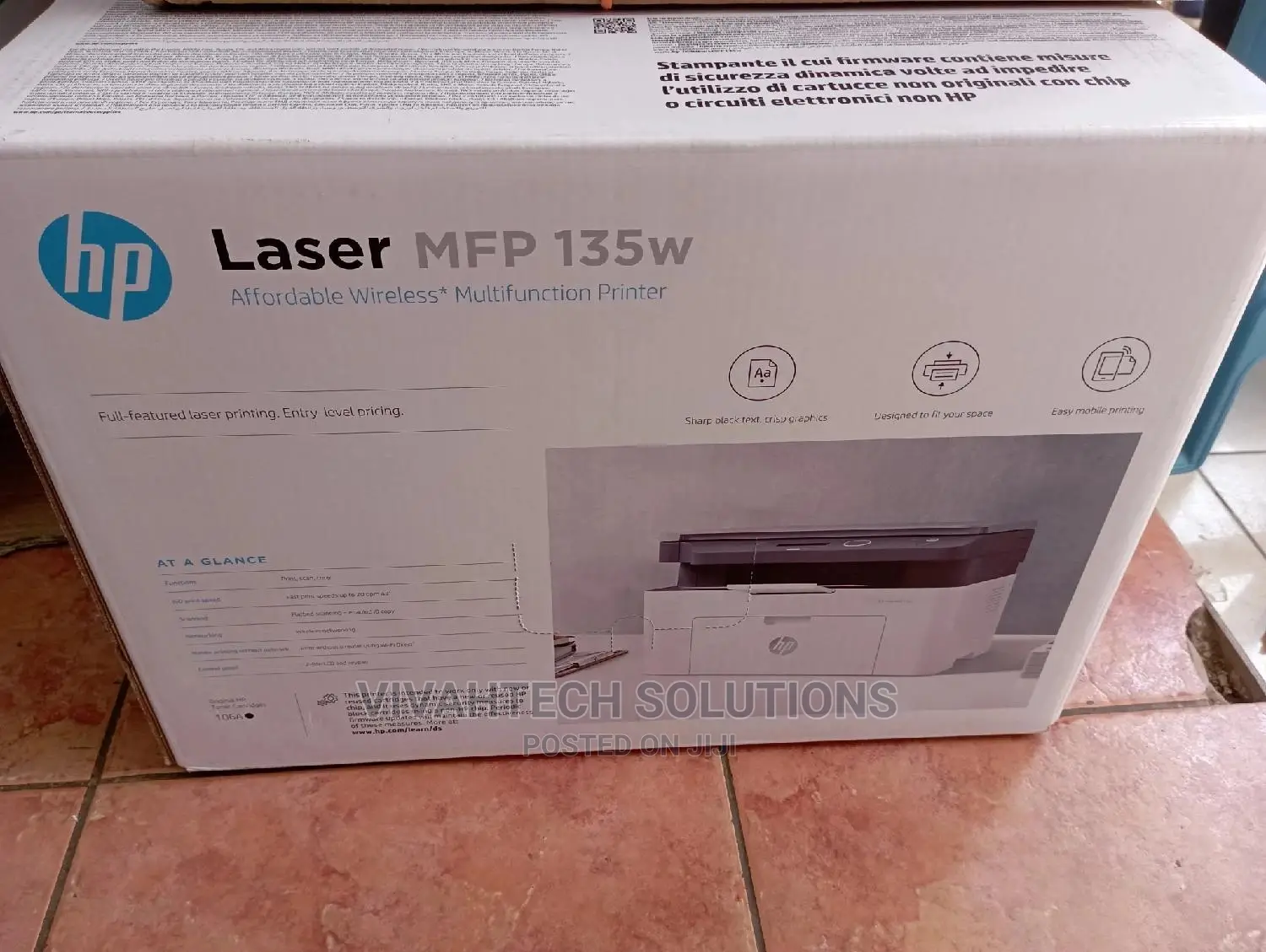 Hp MFP 135w Multifunction Laserjet Printer