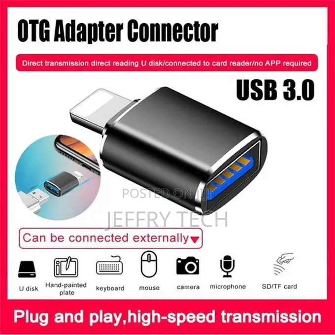 Usb Otg Adapter for iPhone X Xr Xs 11 Pro Max 6 6s 7 8 Plus