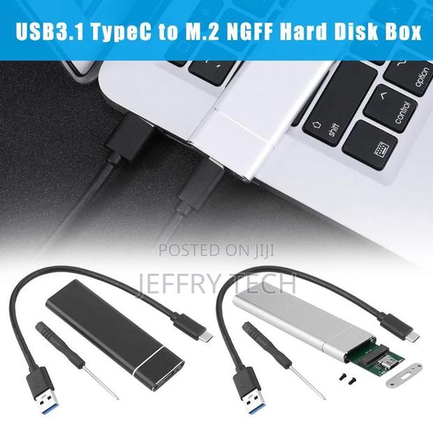 USB 3.1 Type C to M.2 Pcie SSD Enclosure Adapter Case Box Fo - main view