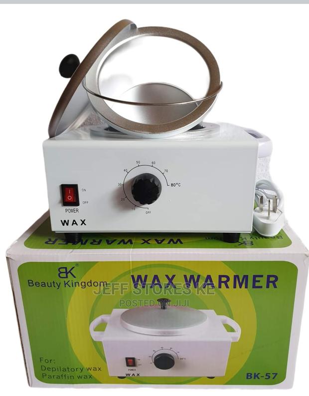White Metallic Wax Warmer/Heater - main view