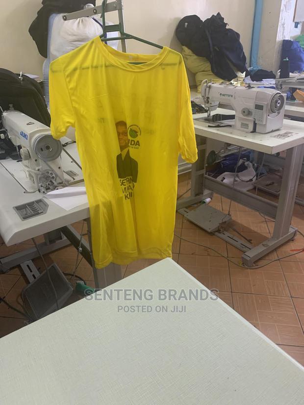 Printed Polyester Yellow Tshirt of Good Quality - thumbnail 4