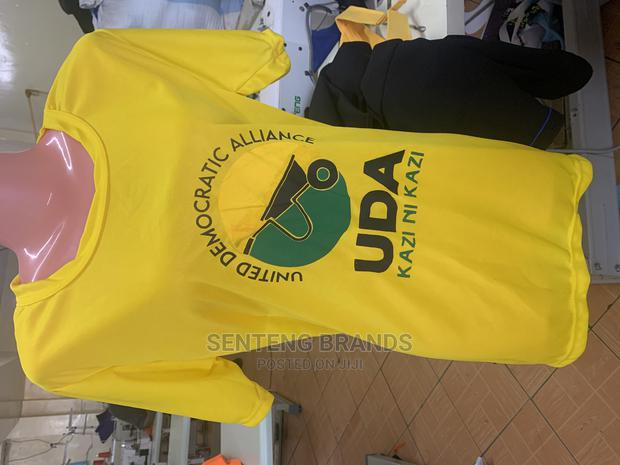 Printed Polyester Yellow Tshirt of Good Quality - thumbnail 2