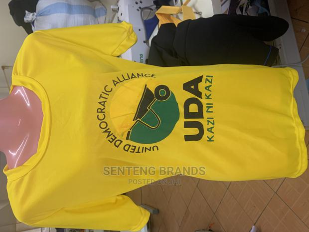 Printed Polyester Yellow Tshirt of Good Quality - thumbnail 3