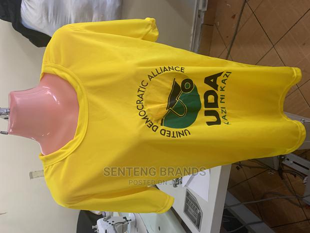 Printed Polyester Yellow Tshirt of Good Quality - thumbnail 5