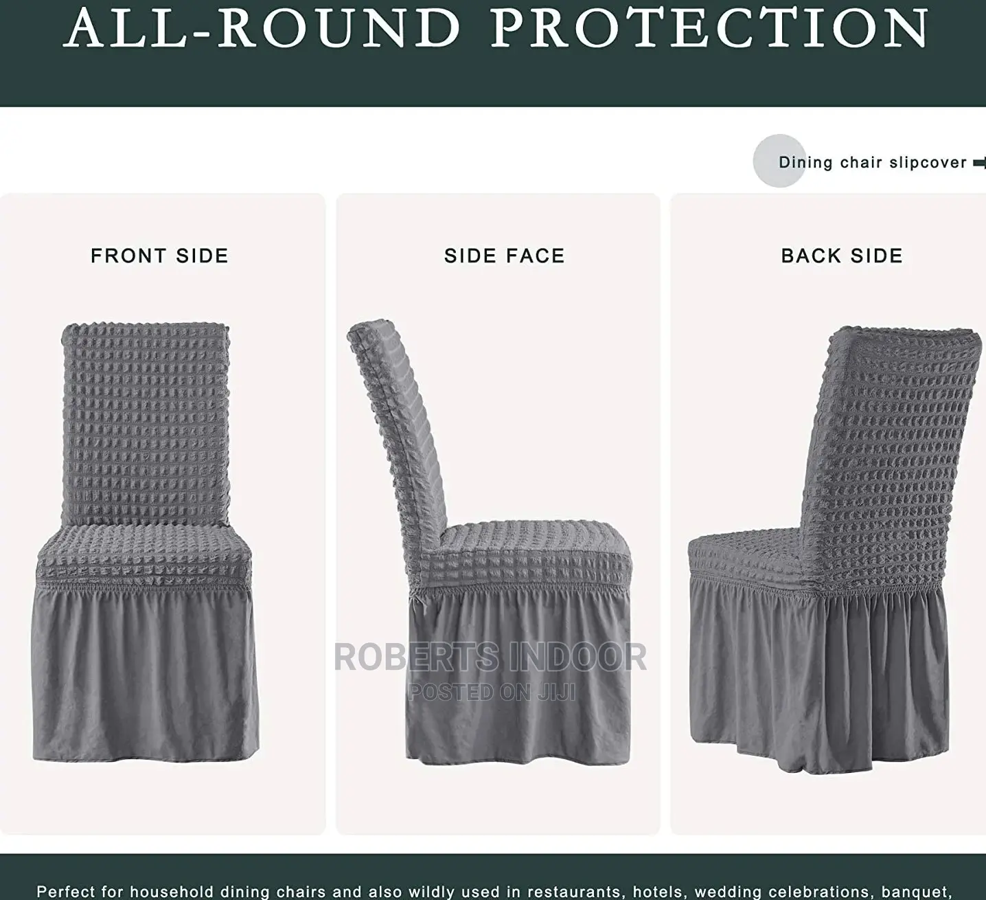 Grey Turkish Dining Sofa Cover