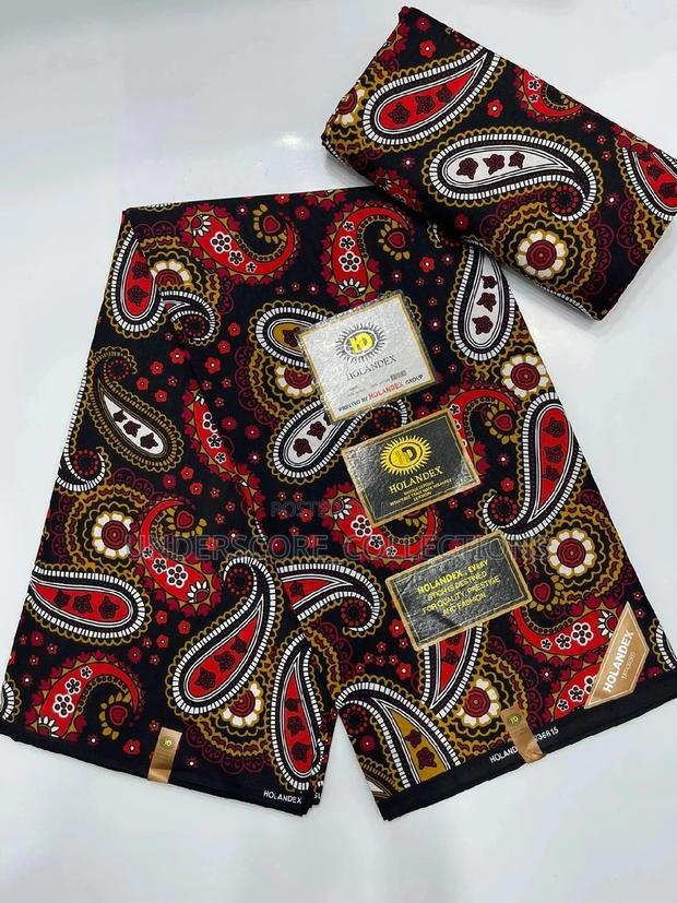African Pure Cotton Vitenge Current Prints - thumbnail 5