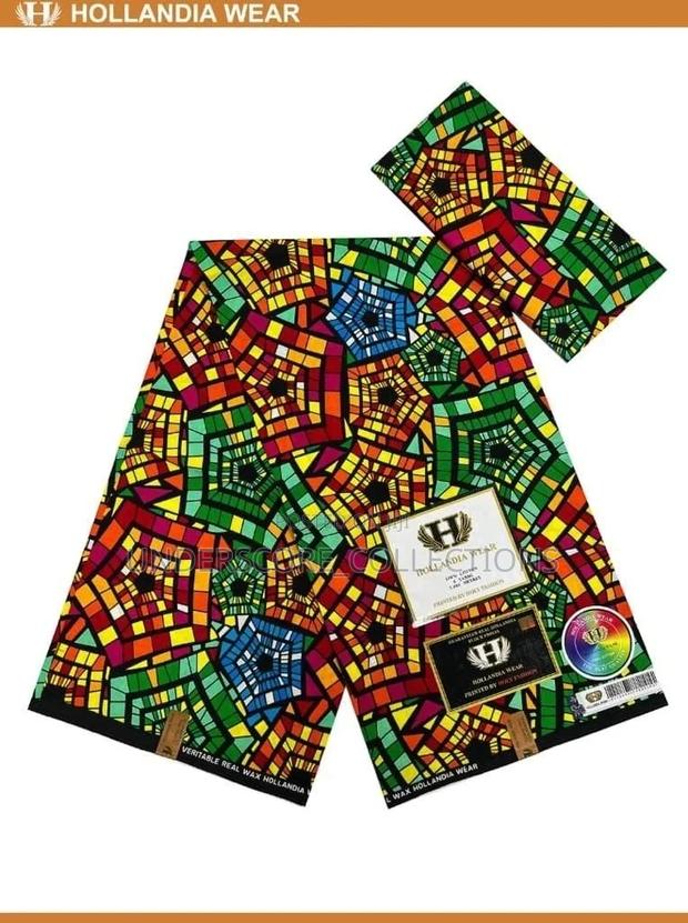 African Pure Cotton Vitenge Current Prints - thumbnail 4