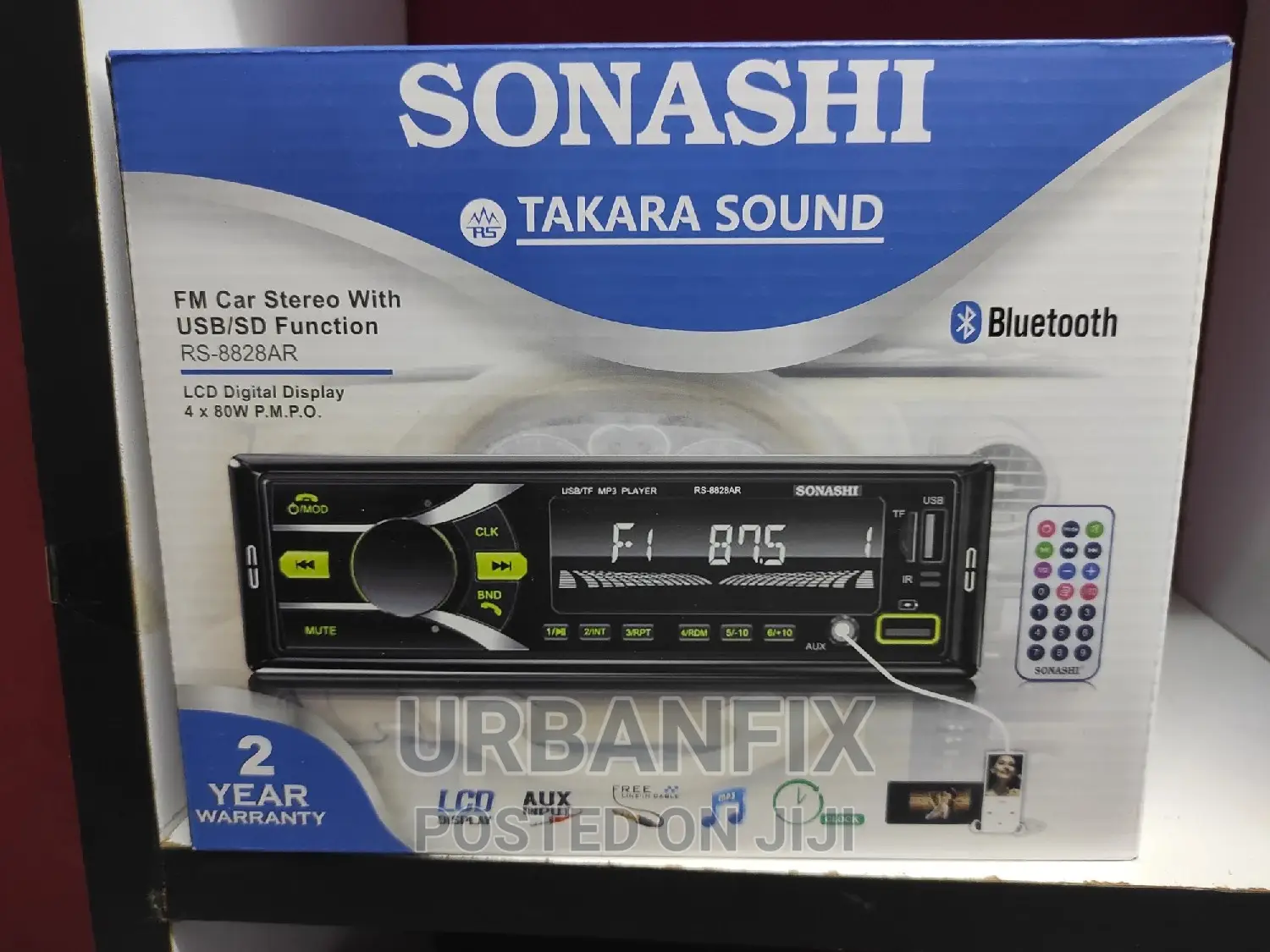Sonashi Car Radio With Bluetooth, Fm, Usb, Aux