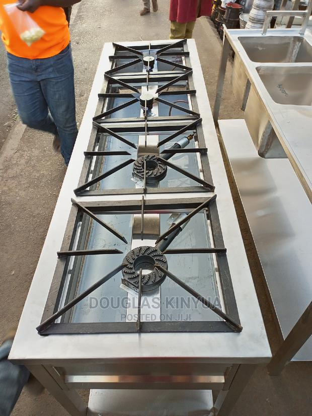 Gas Cooker Stainless Steel Four Burner