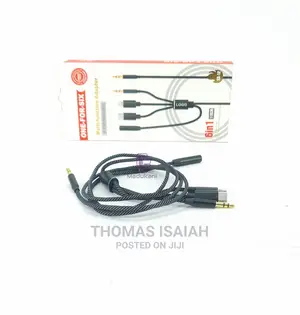 6 in 1 Multifunctional Mobile Phone Audio Adapter Splitter
