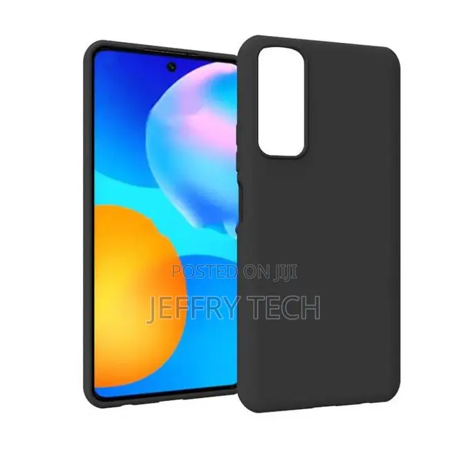 Silicon Back Case for Huawei Y7A - Black