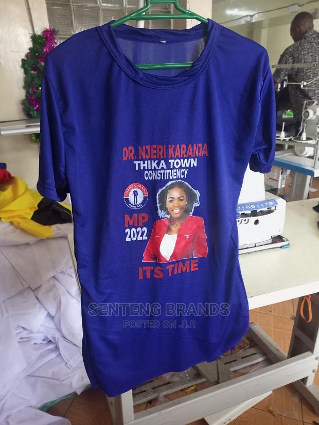 Printed Royal Blue T-Shirts