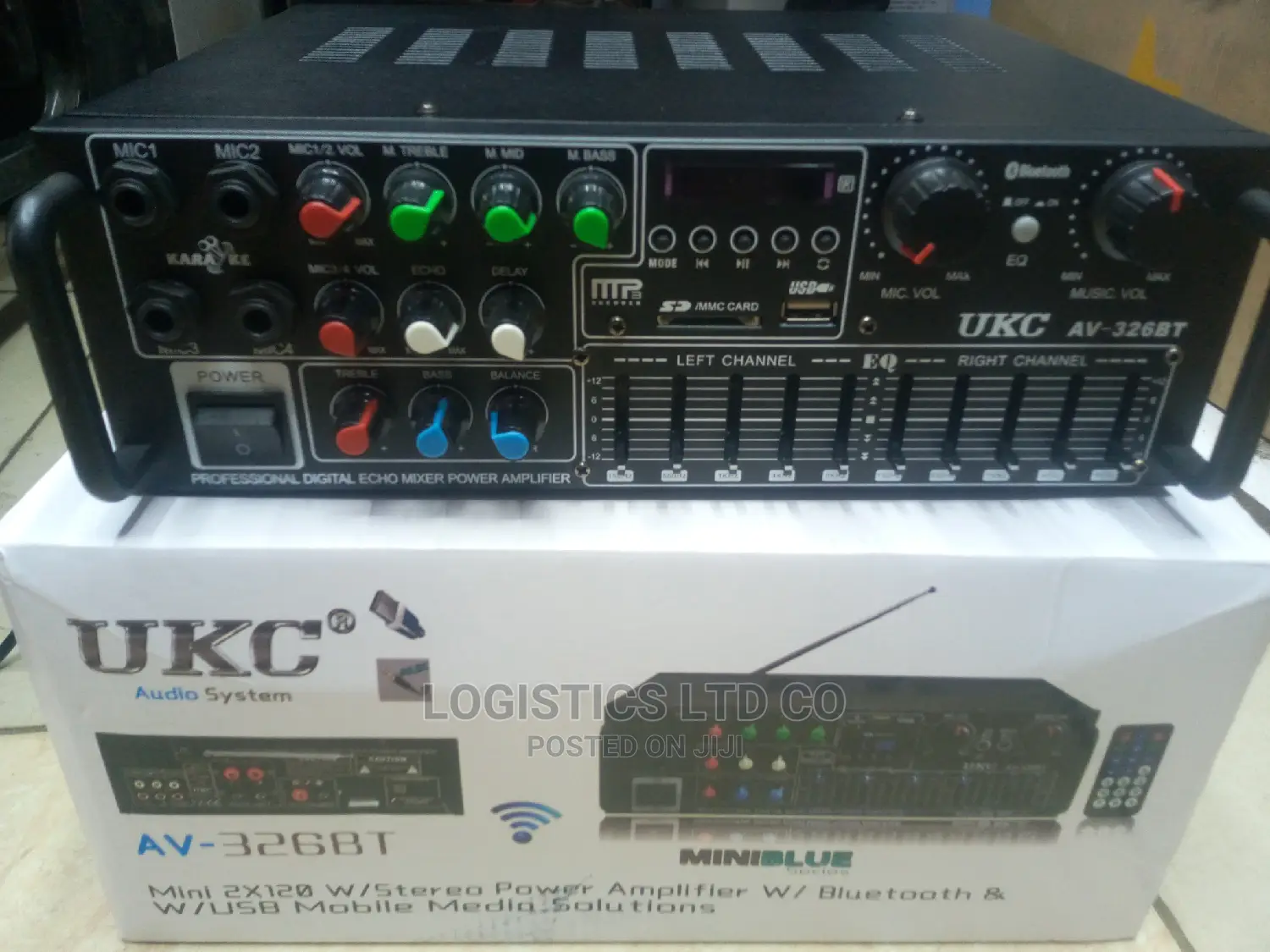 UKC Model AV-326BT Karaoke Amplifier Power Mixer BLUETOOTH