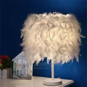 Modern Feather Bedside Lamp