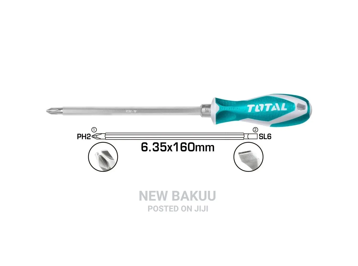 Total THT250206 2 in 1 Screwdriver Set