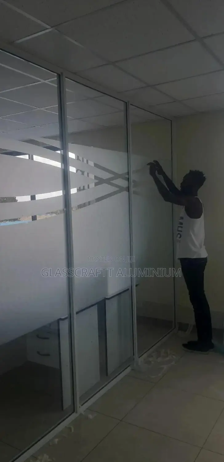 Frosted Office Partitions