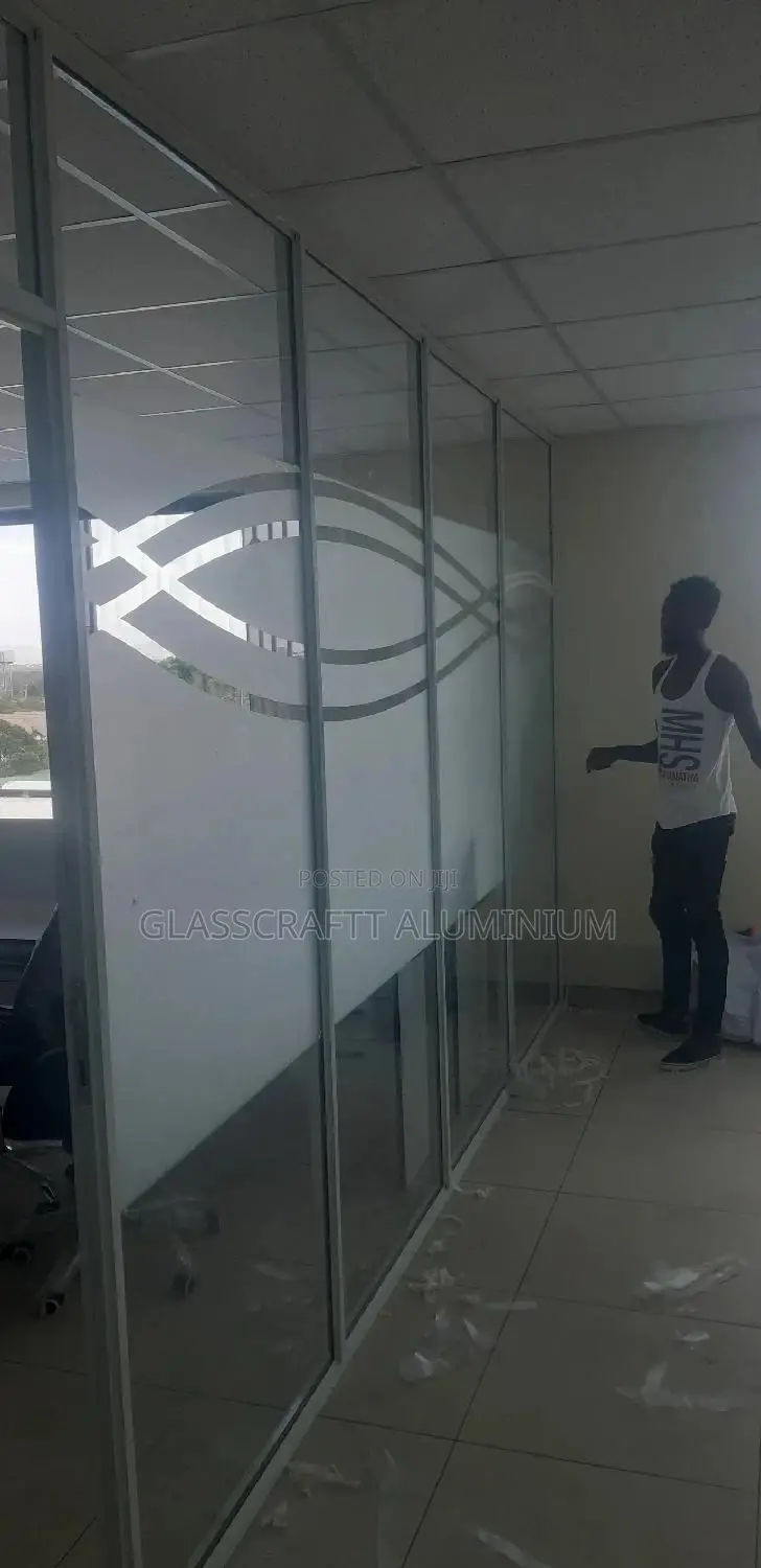 Frosted Office Partitions