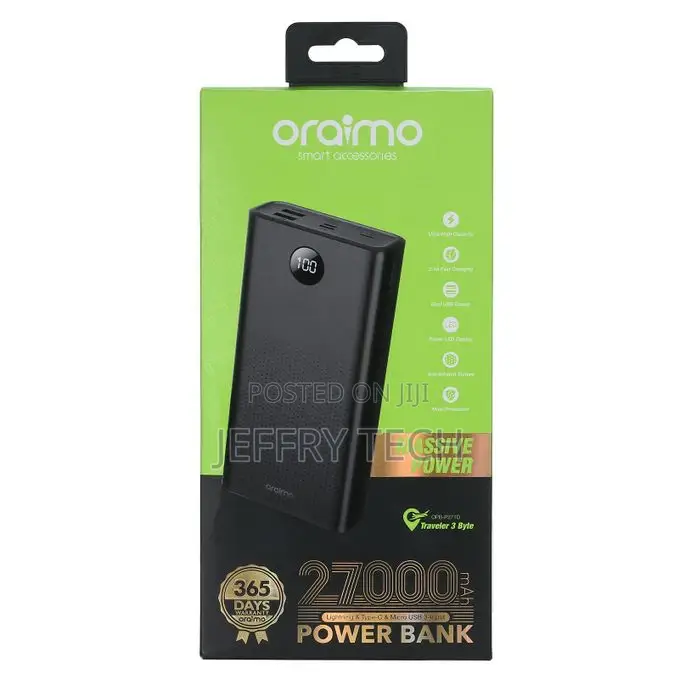 Oraimo 27000mah Massive Power Charing Bank Traveller 3 Byte