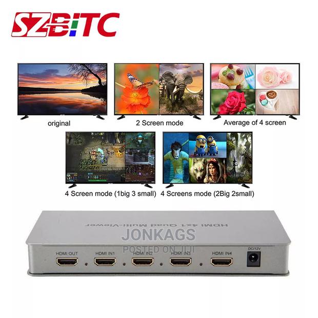 HDMI 4 In 1 Out Quad Multi-viewer 1080P
