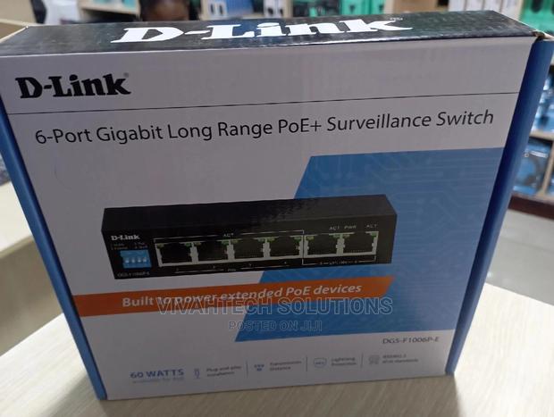 D-Link 6-Port Gigabit Long Range Poe+Surveillance Switch - thumbnail 3