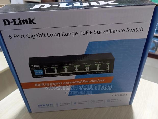 D-Link 6-Port Gigabit Long Range Poe+Surveillance Switch - main view