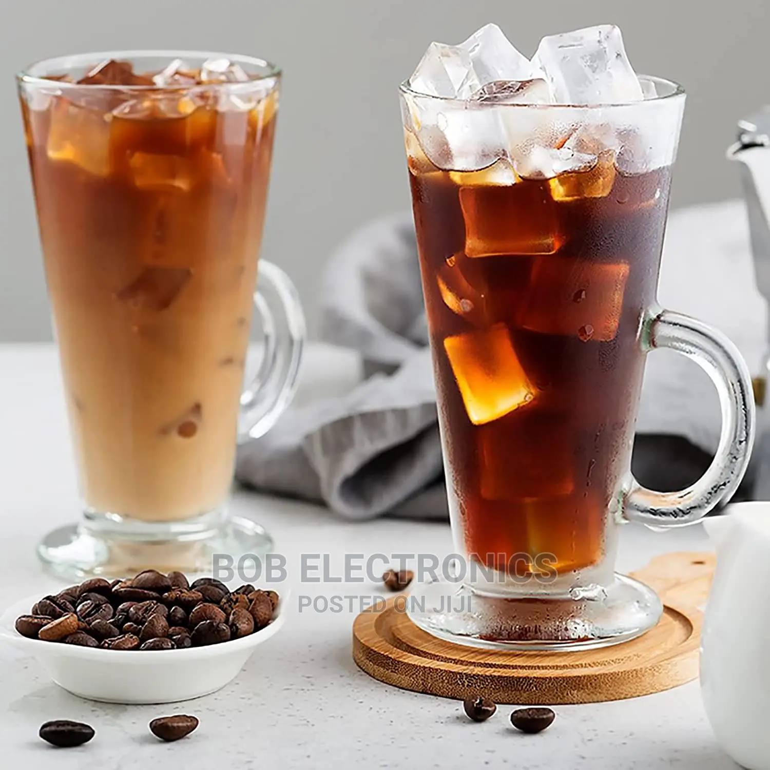 6 Irish Beverages Glass Mugs