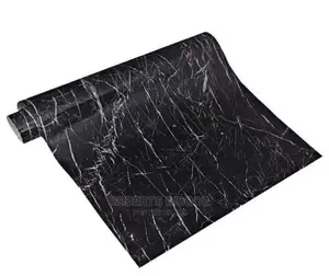 Black Detailed Marble Contact Paper