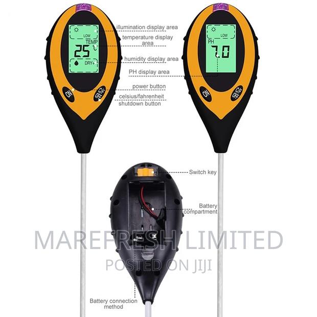 Digital Precision Soil PH Meter 4 in 1, Soil PH Tester - thumbnail 3
