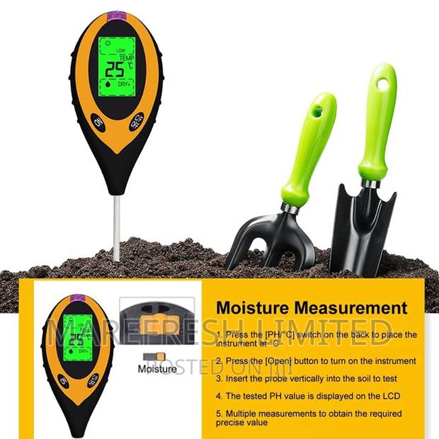 Digital Precision Soil PH Meter 4 in 1, Soil PH Tester - thumbnail 6