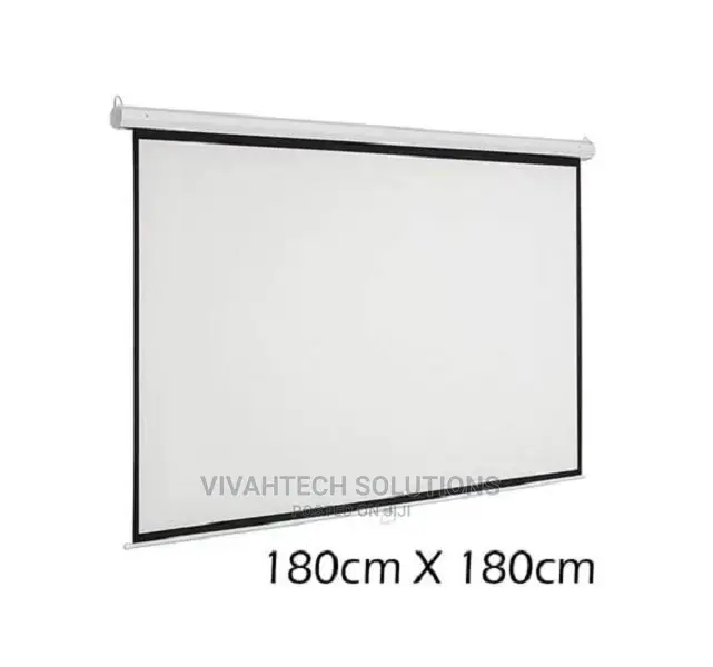 Wall Projector Screen 180CM X 180CM Manual Wall Mount