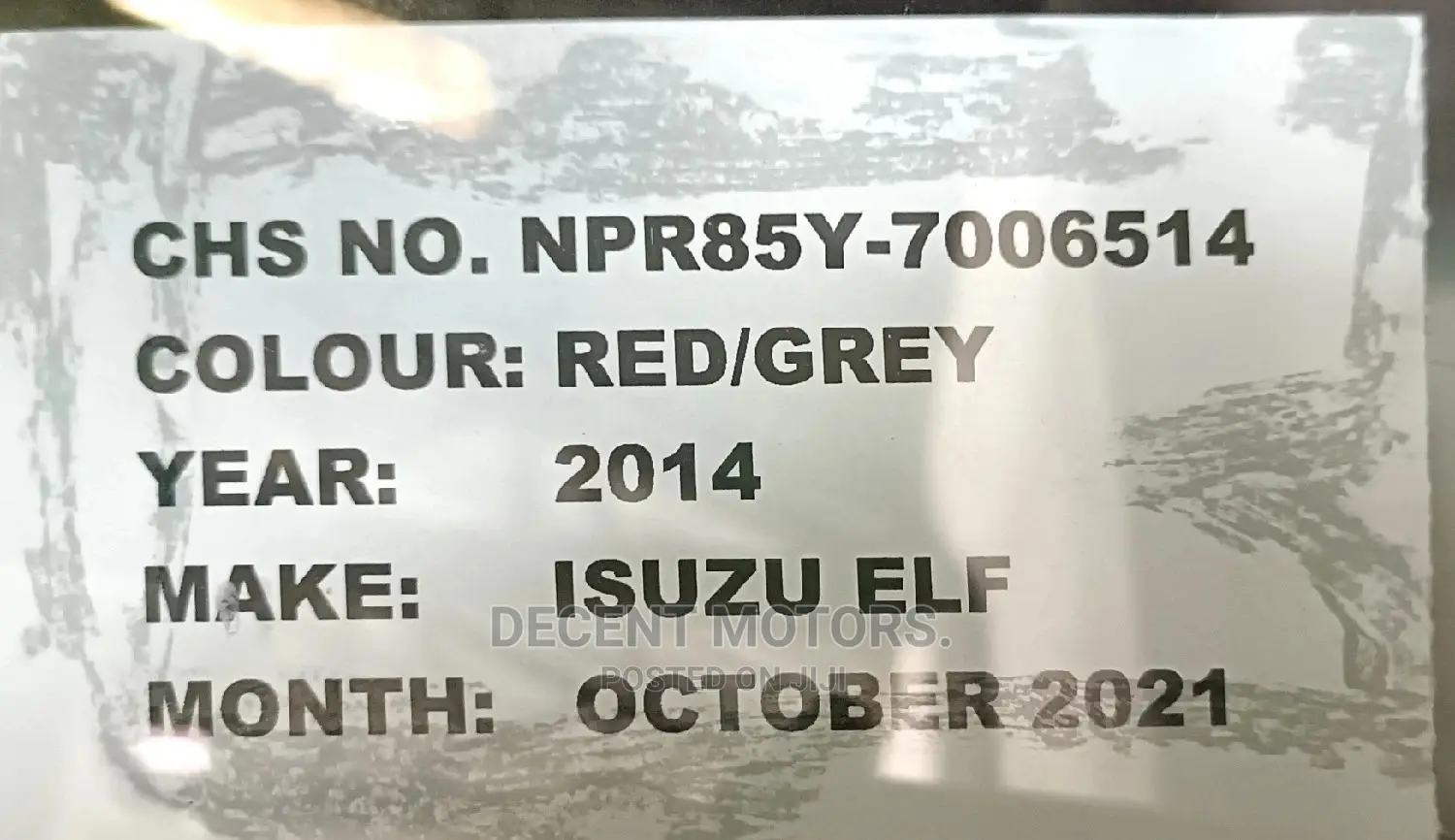 Isuzu NPR Truck